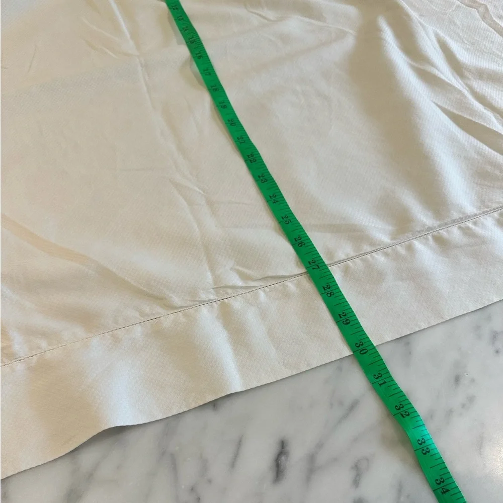 Portico luxury linens. Set of two ivory euro shams